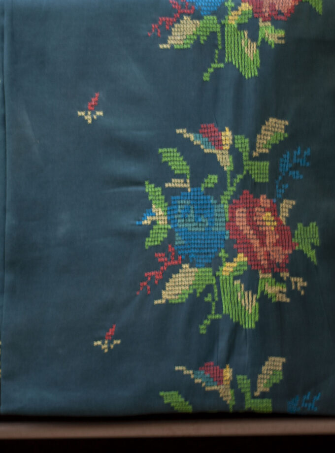 2 Piece - Cross Stitch Embroidered Suit