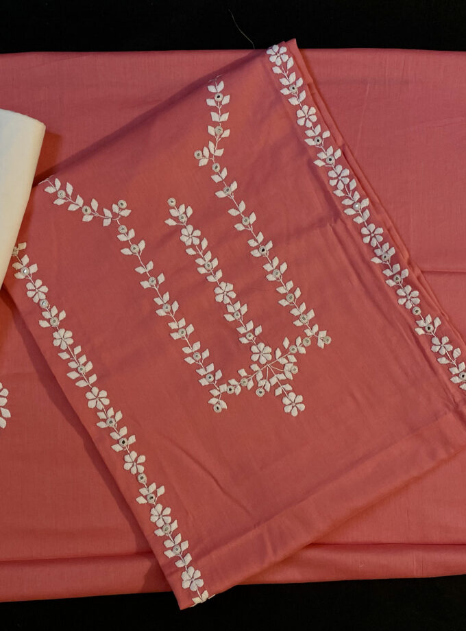 3 - PC Applique & Mirror work Pink