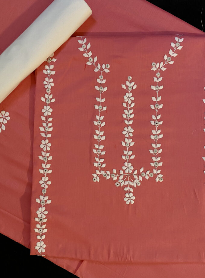 3 - PC Applique & Mirror work Pink