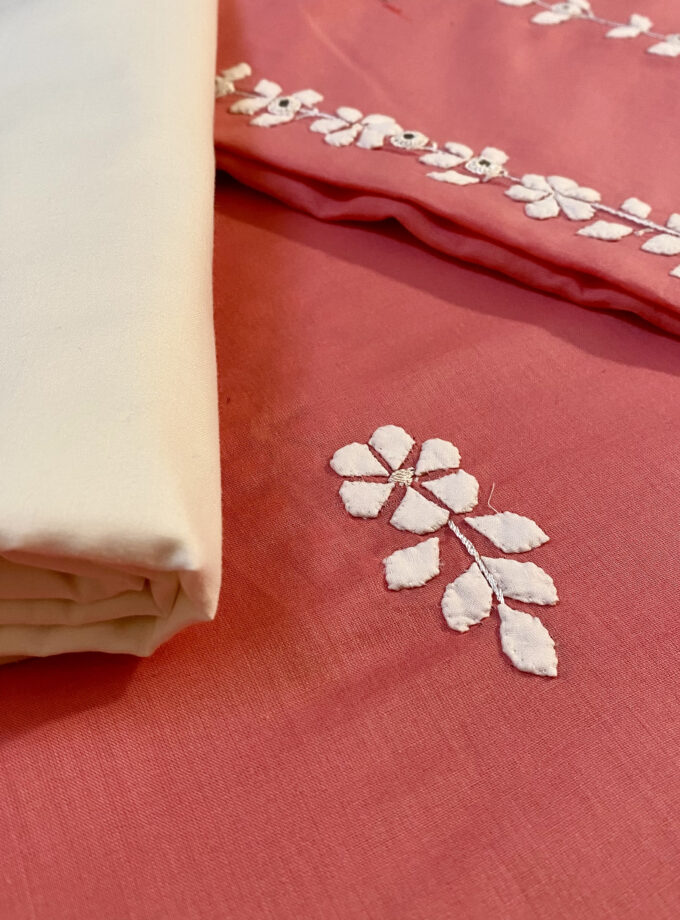 3 - PC Applique & Mirror work Pink