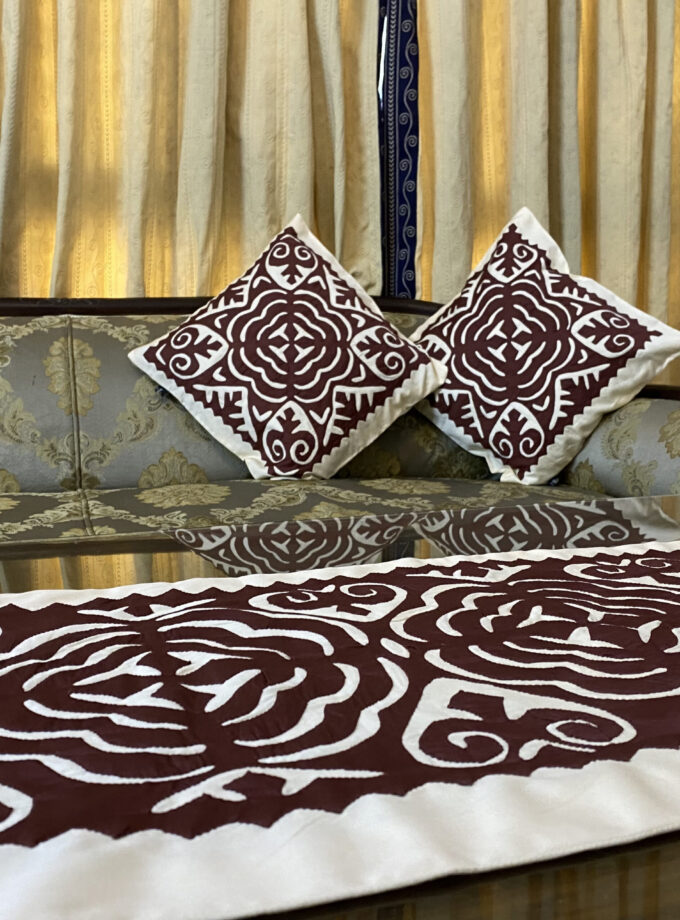 5PC Took Work Runner Cushions Set
