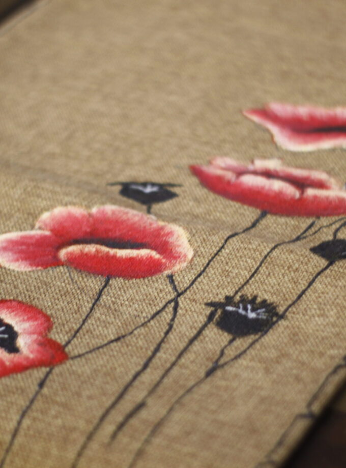 7Pc jute Runner Mat Hand Painted Set