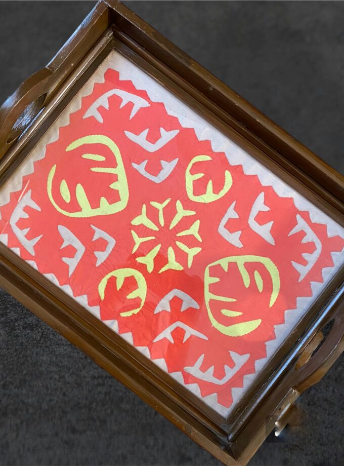 Applique Tray Multicolor