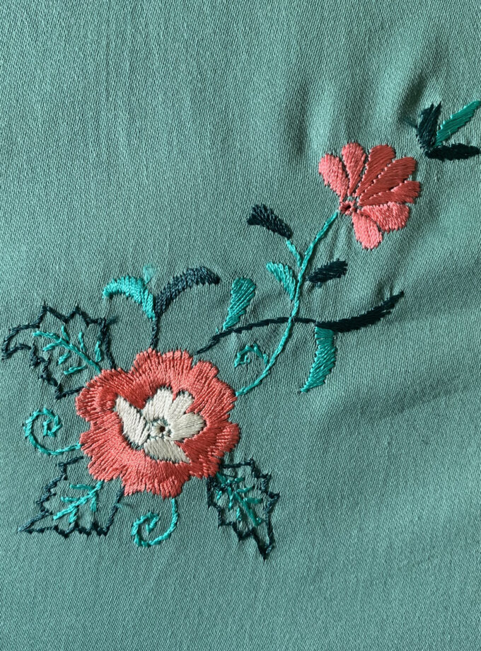 3 pc Embrioded cotton silk bed sheet