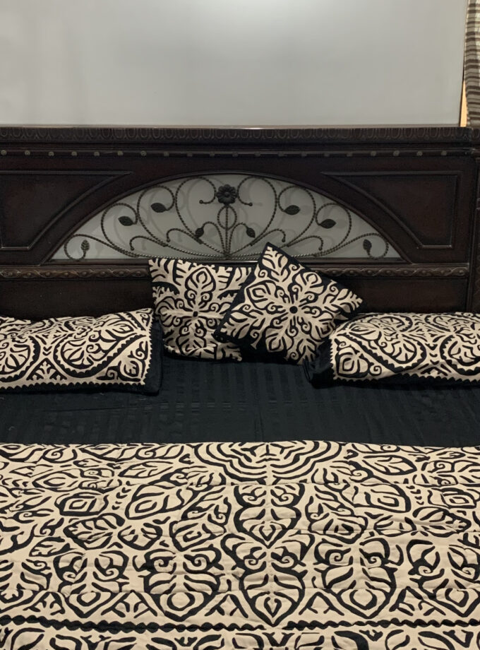 6 pc Took work cotton silk bed sheet