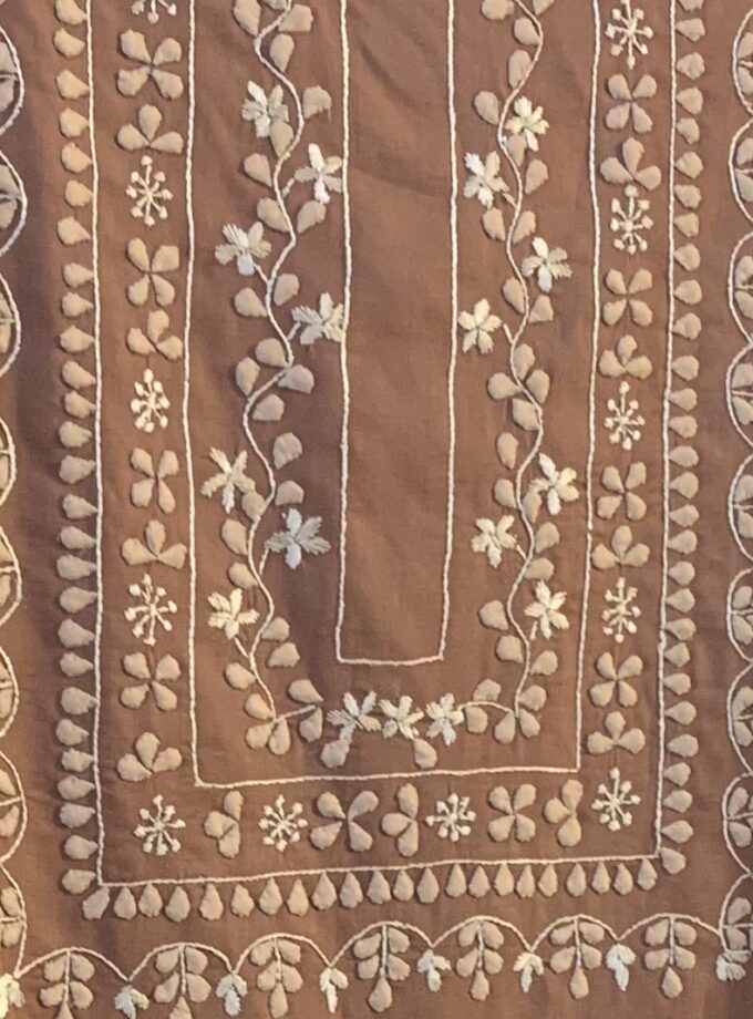 3-Piece PP + Embroidery work Unstitched Suit