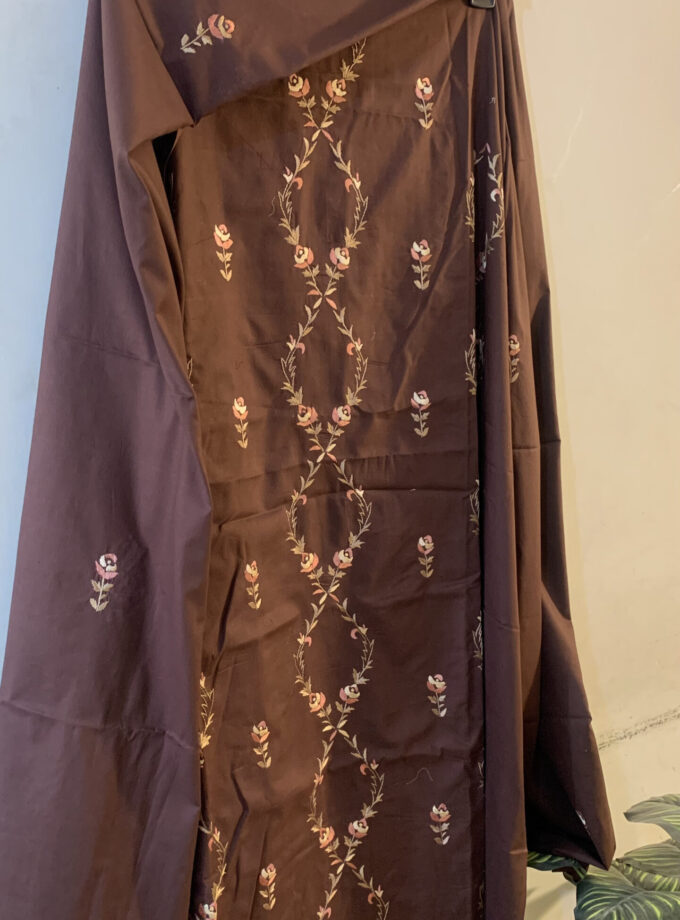 3-Piece PP + Embroidery work Unstitched Suit