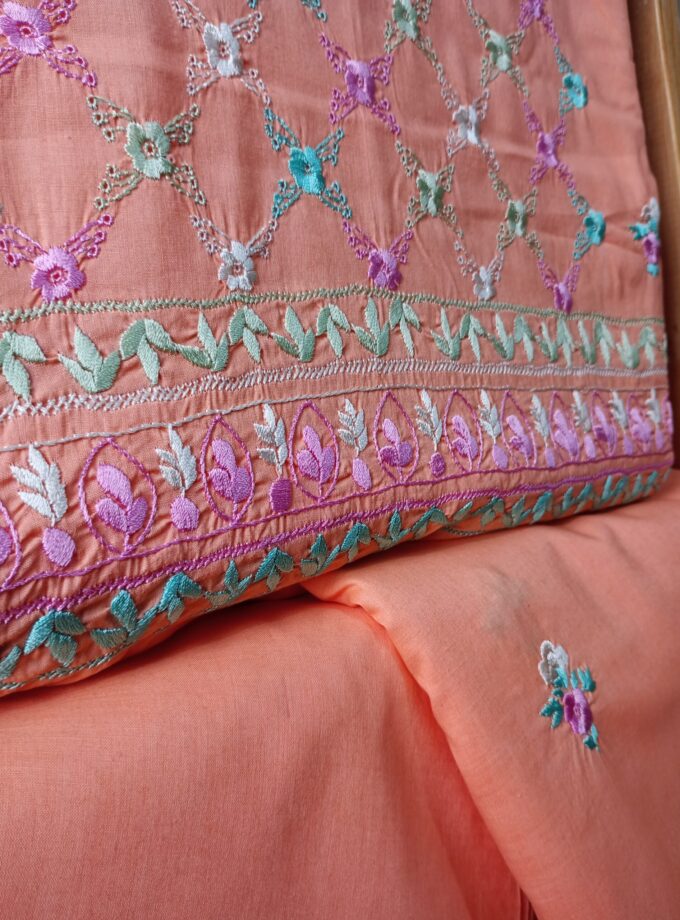 3-Piece Embroidery work Unstitched Suit