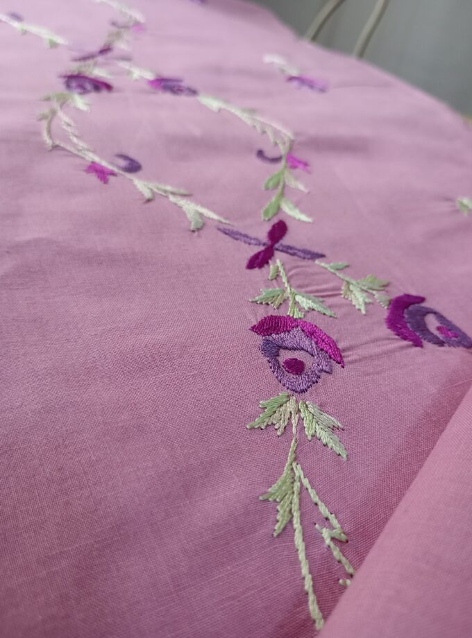 2-Piece Embroidery work Unstitched Suit