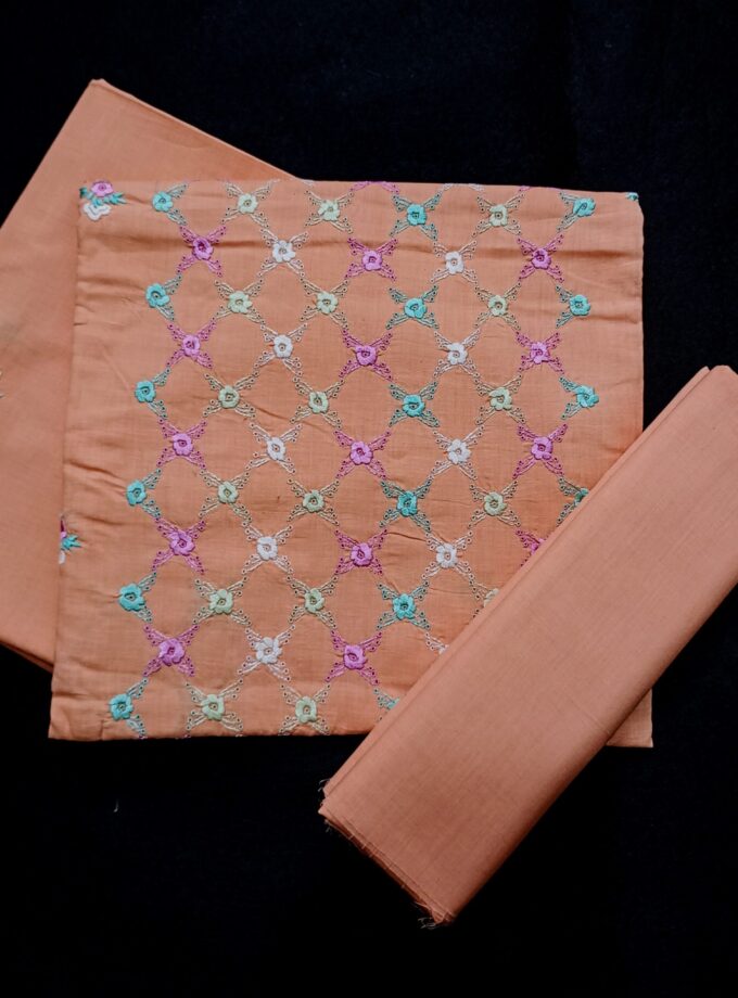 3-Piece Embroidery work Unstitched Suit