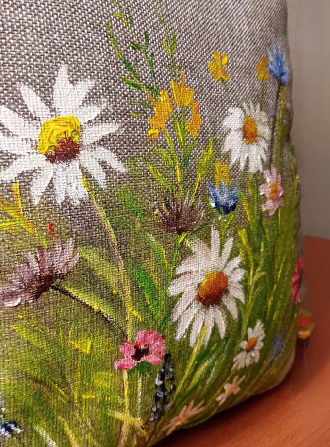 1 Pc Painted Cushion Cover