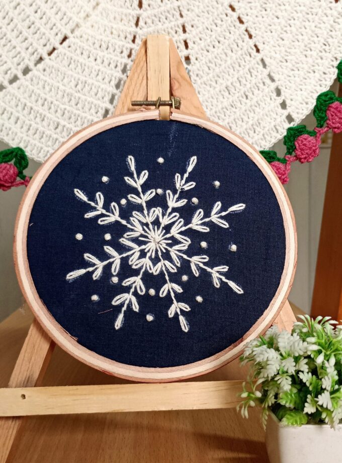 Round Embroidered Frame