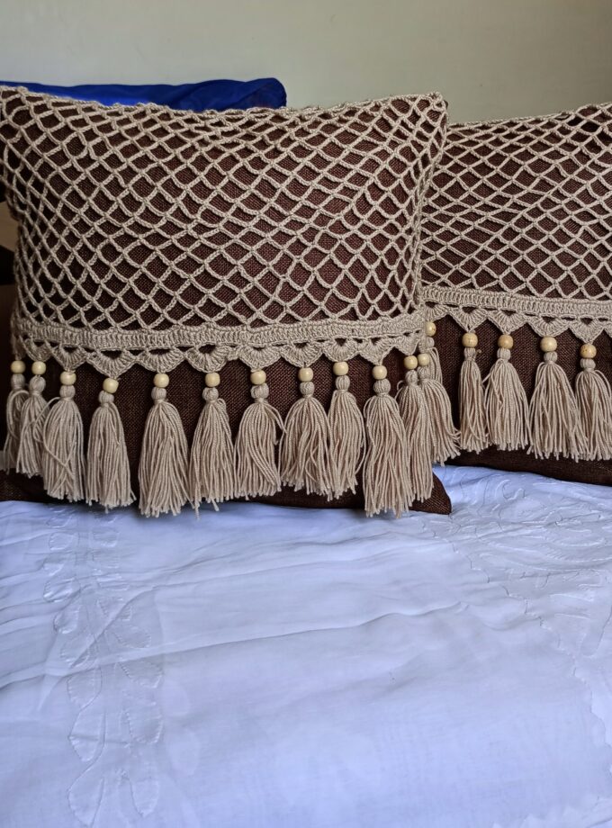 1 Pc Crochet Cushion Cover