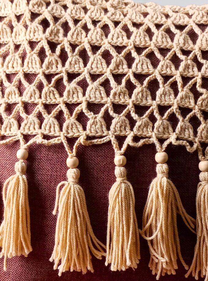 1 Pc Crochet Cushion Cover