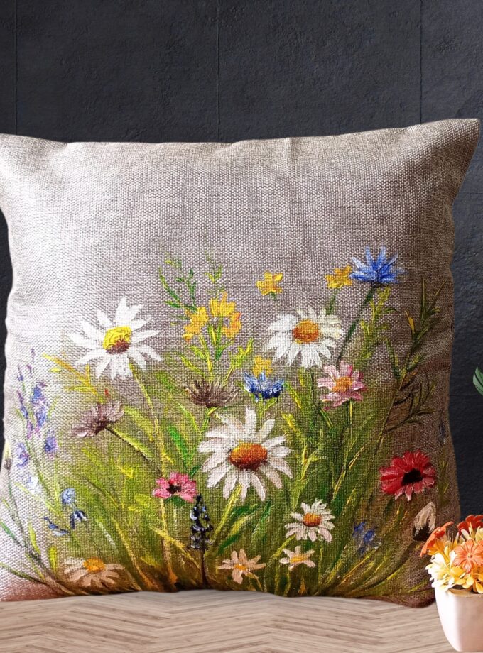1 Pc Painted Cushion Cover