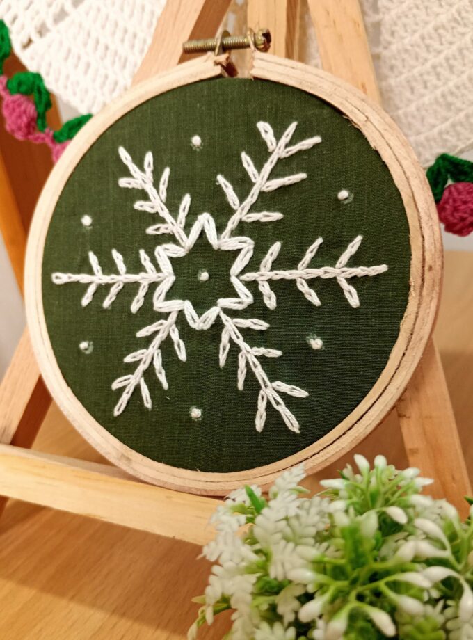 Round Embroidered Frame