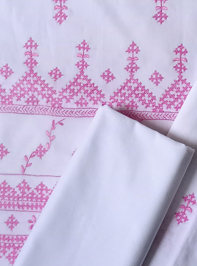 3 Pc Embroidered Lawn