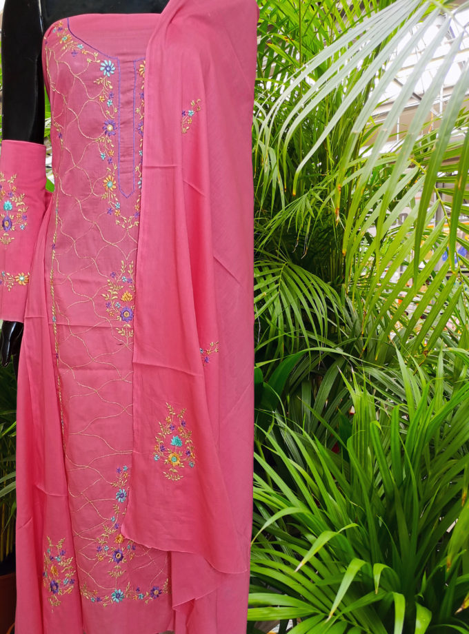 3 Pc Embroidered Lawn