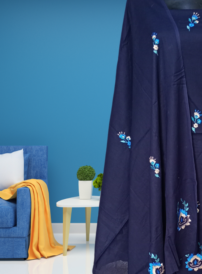 3 Pc Embroidered Lawn
