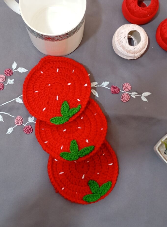 Strawberry Tea Coaster