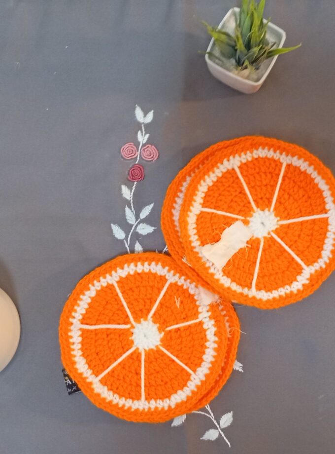 Orange Design Coaster