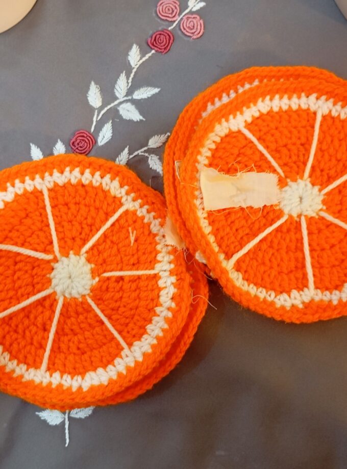 Orange Design Coaster