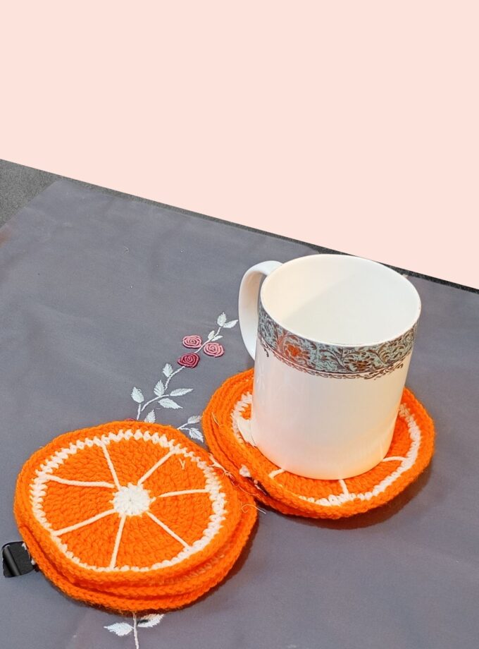 Orange Design Coaster
