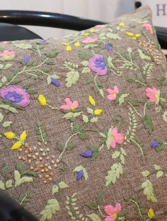 2 Pc Embroidered Cushion Covers