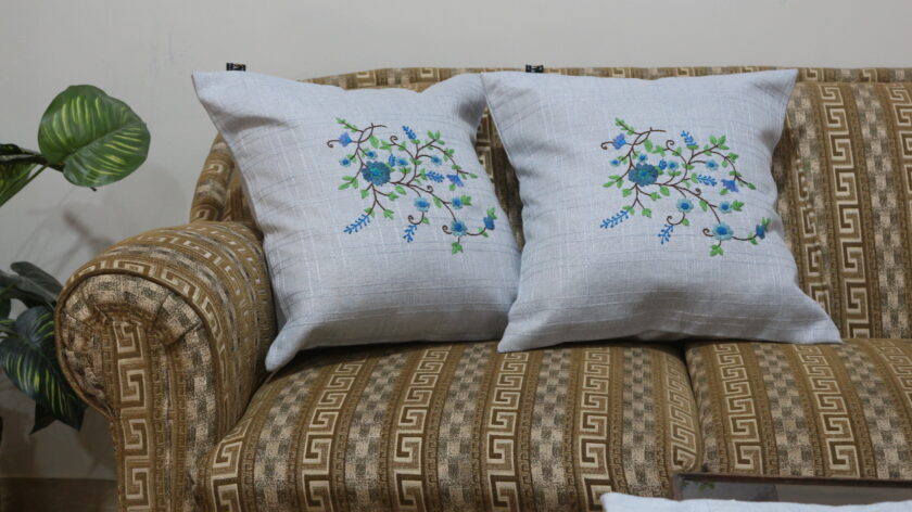 7 PCs Embroidered Runner Cushions Set - Image 2