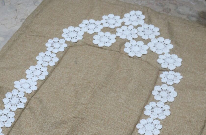 Floral Crochet  Prayer Mat