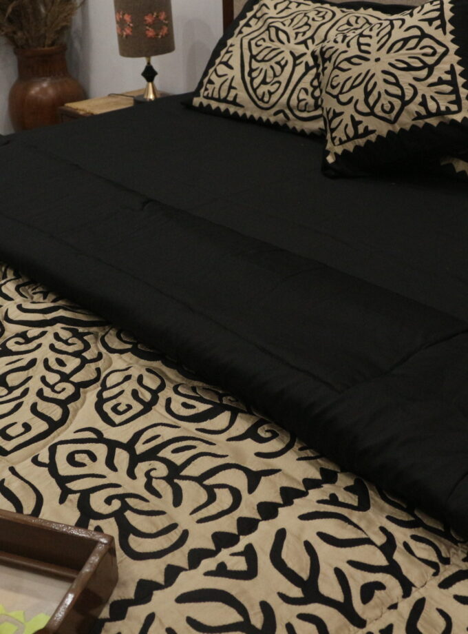 6 Pcs Applique Quilt Bedsheet set