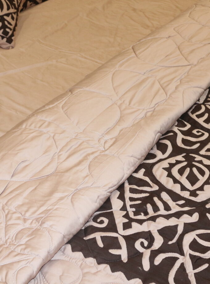 6 Pcs Applique Quilt Bedsheet set