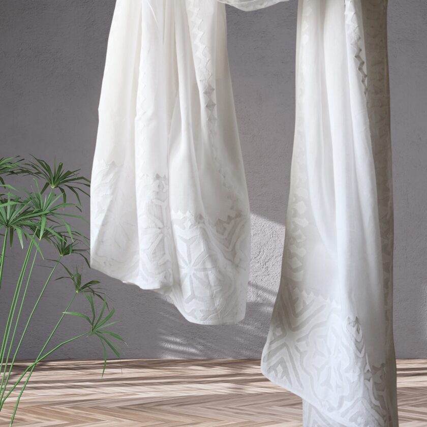 Applique Work Dupatta - Image 3