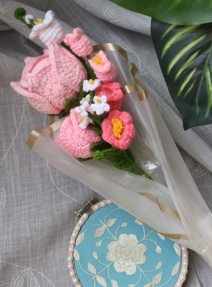 Crochet flower bouquet