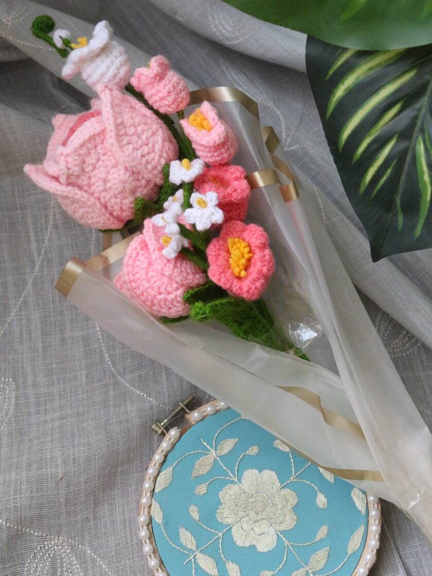 Crochet flower bouquet