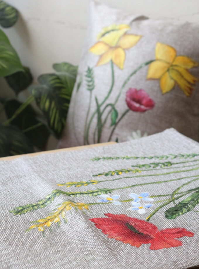 5 Piece Runner & cushion covers set