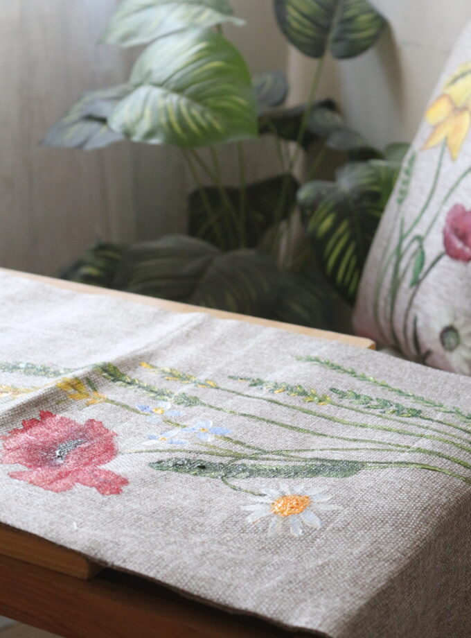 5 Piece Runner & cushion covers set