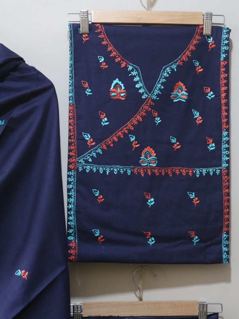 3 Pcs embroidered suit