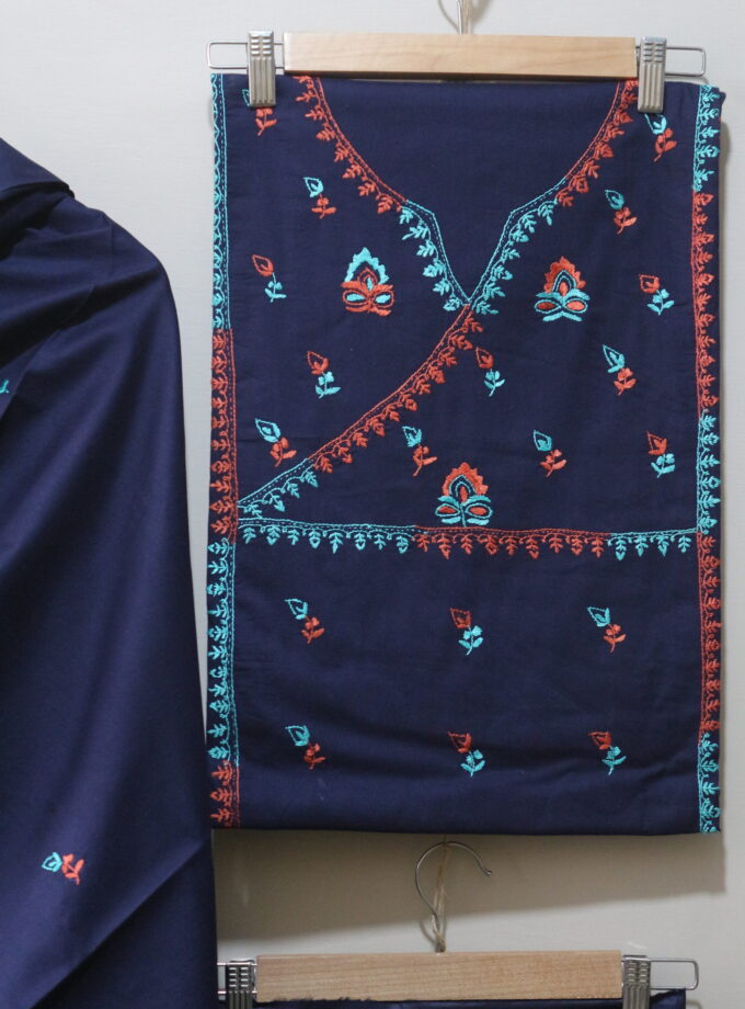 3 Pcs embroidered suit