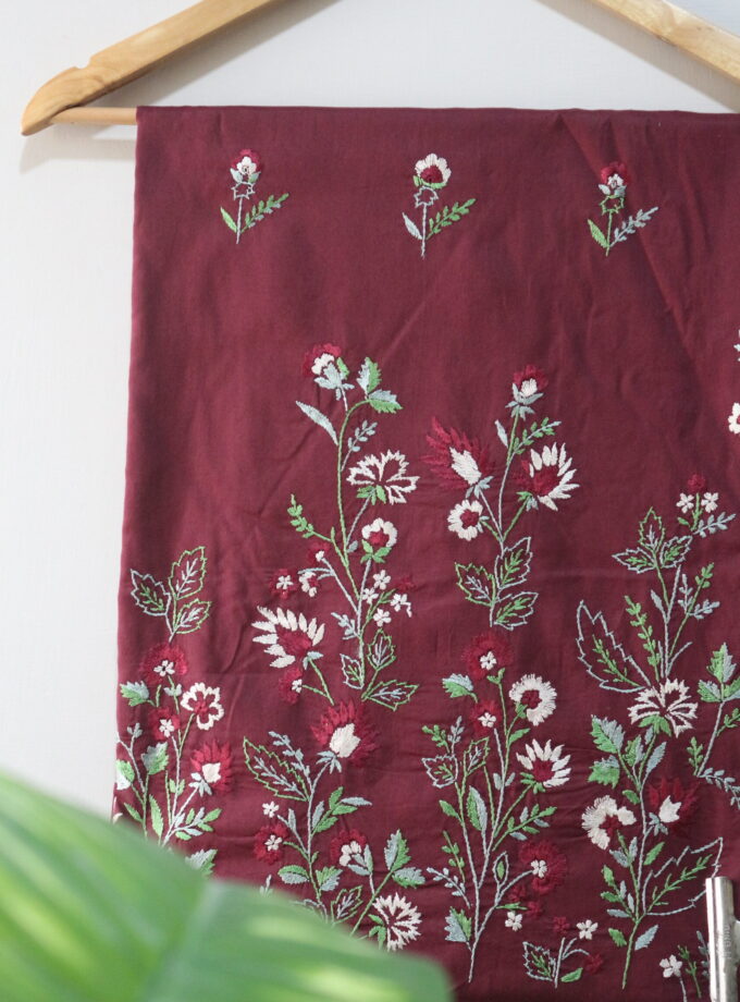 2 Pcs Embroidered Suit