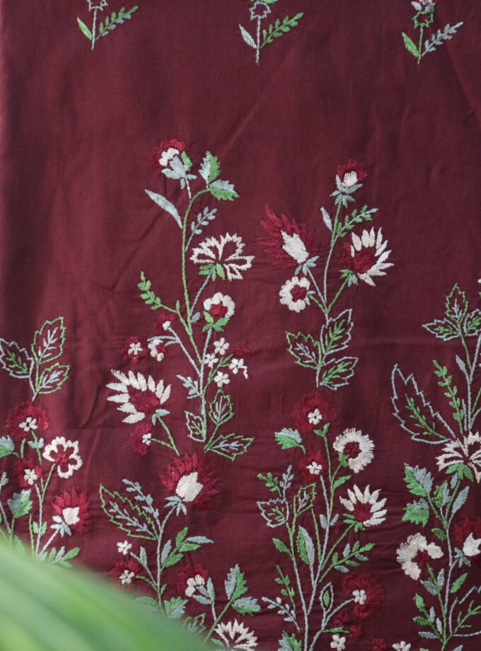 2 Pcs Embroidered Suit