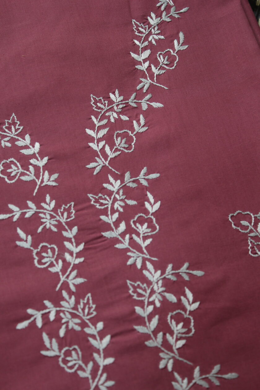 3 Pcs Embroidered Suit - Image 5