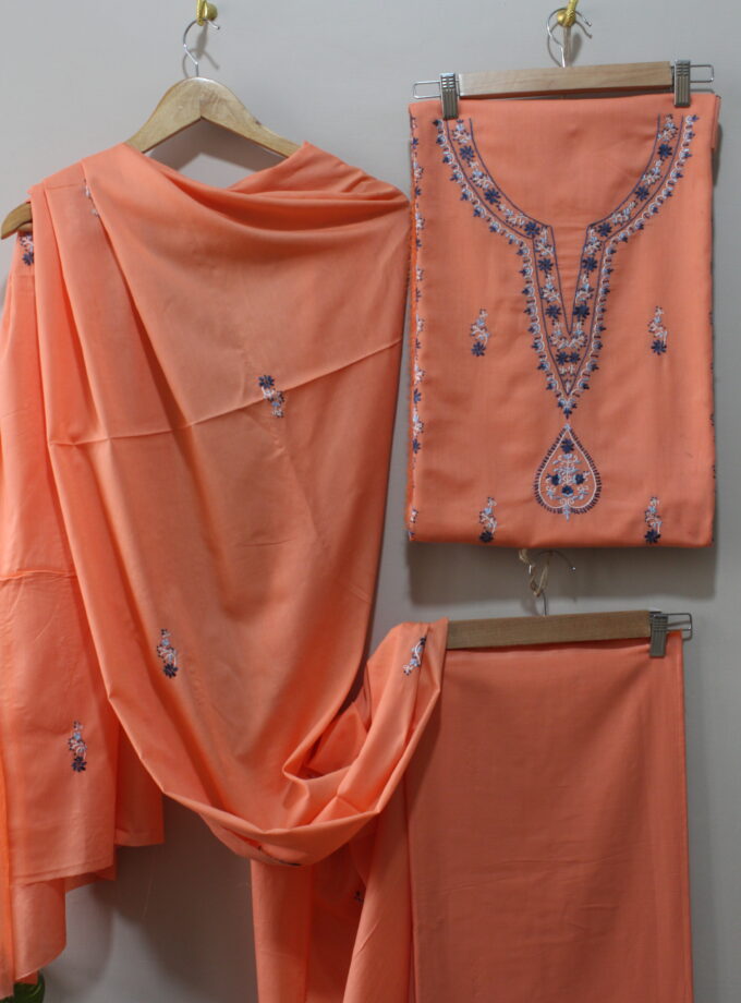 3 Pcs Embroidered Suit