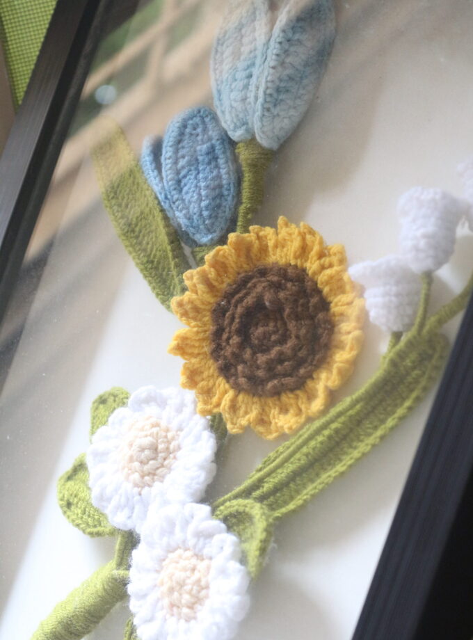 3D Floral Frame Wall Hanging
