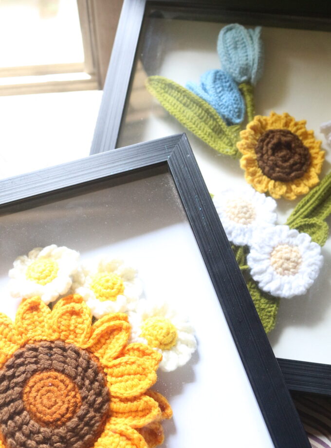 3D Floral Frame Wall Hanging