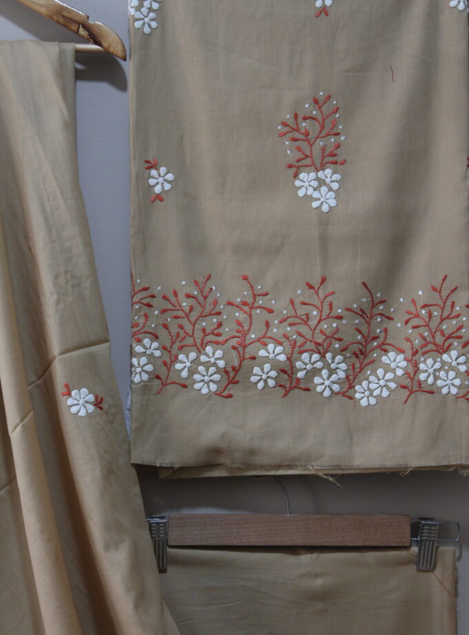 3 Pcs Suit with PP Work
