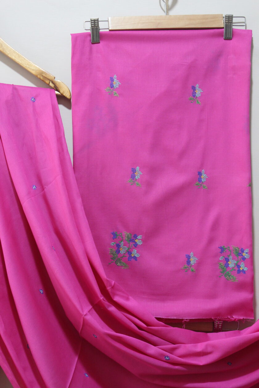 2 Pcs Suit with Cross stitch - Image 3