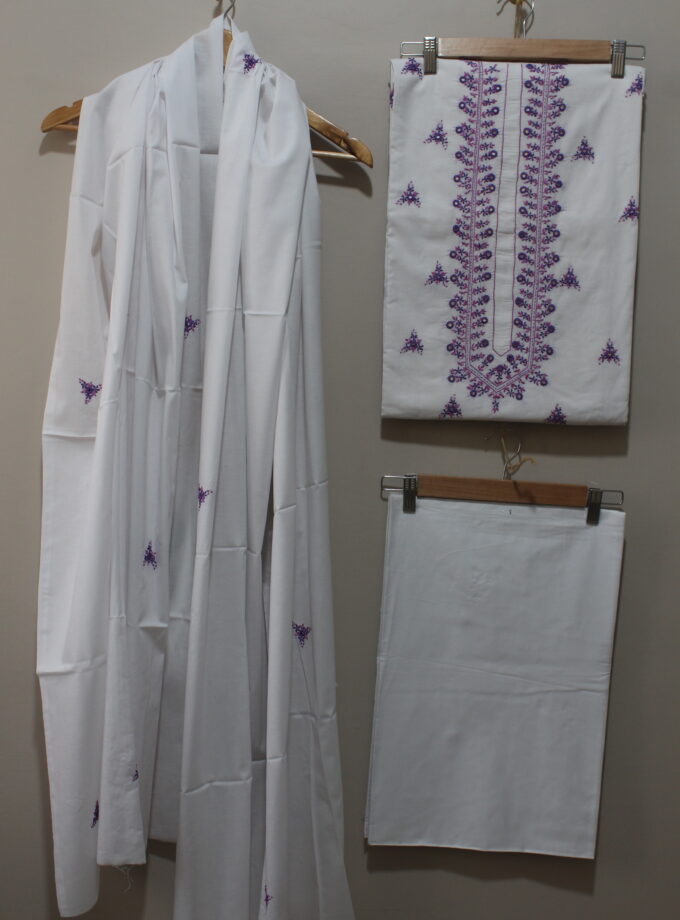 3 Pcs Embroidery + mirror work Suit