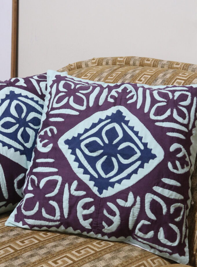 2 Pcs Applique cushion covers set