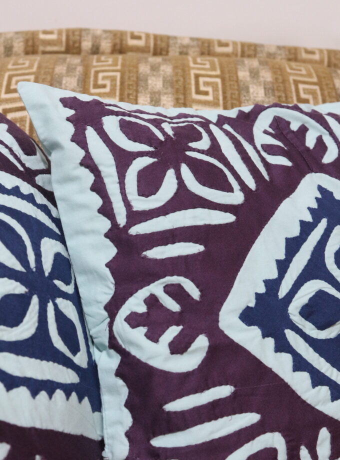 2 Pcs Applique cushion covers set